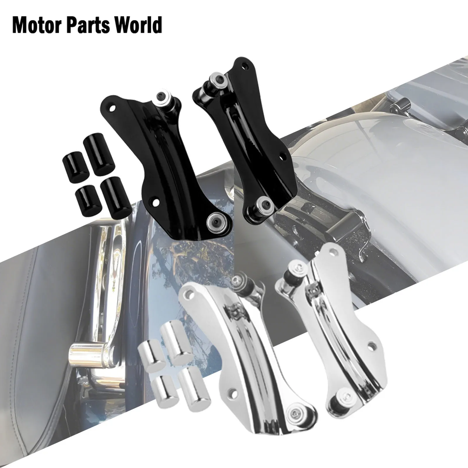 

Motorcycle Detachable Cover 4 Point Docking Hardware Kit For Harley Touring Road Glide Street Glide Road King FLHR 14-Later