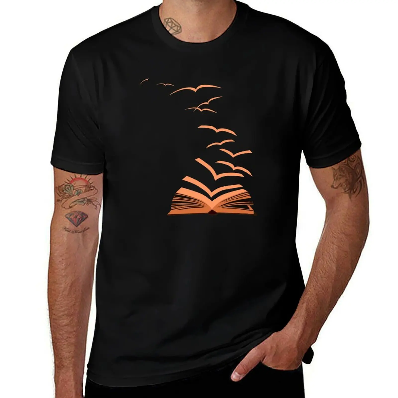 

Book shirt T-Shirt sweat sports fans funny costumes black t shirts for men