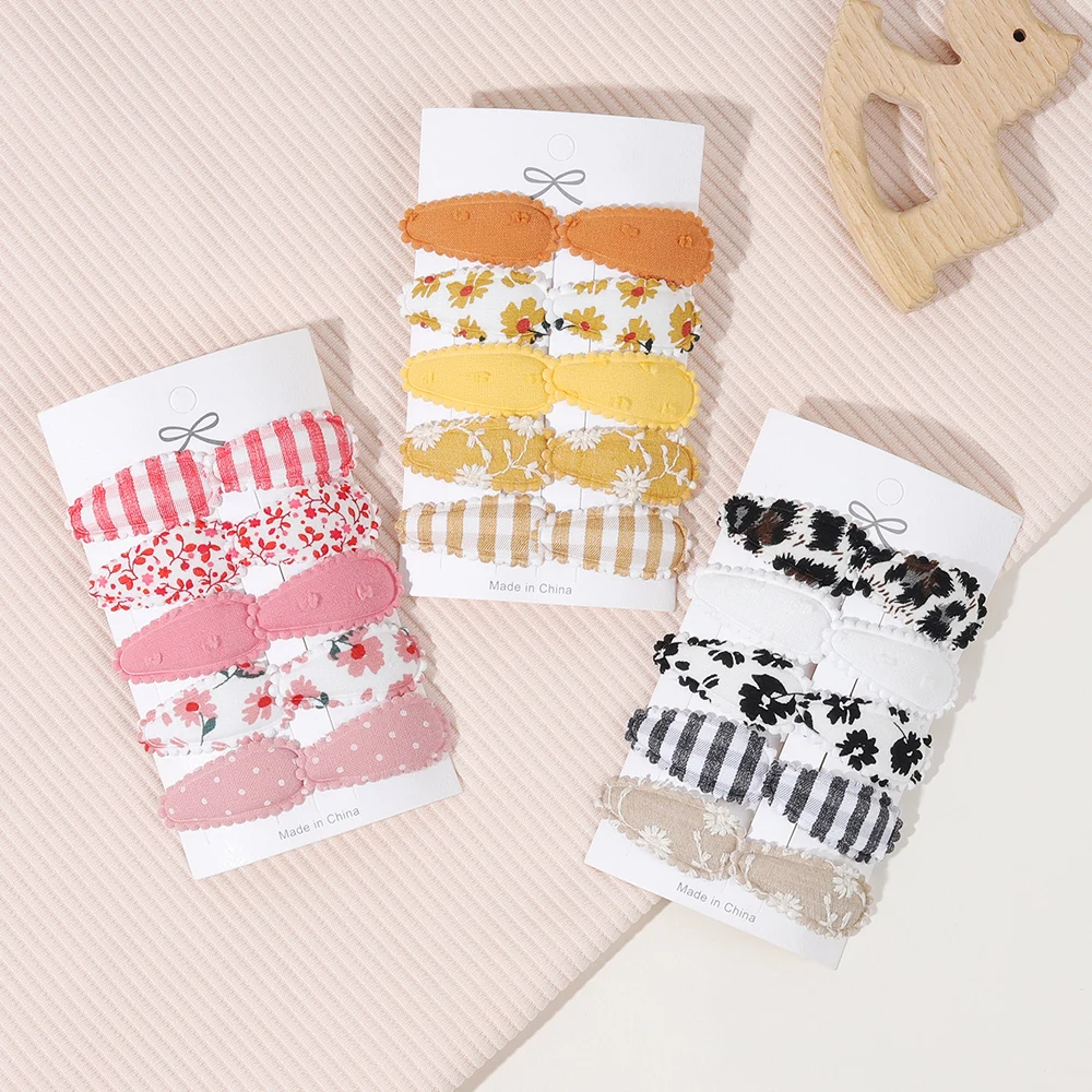 10/16/20PCS Mädchen Haar Clips Baby BB Clips Floral Candy Farbe Baumwolle Haarnadel Barrettes 2026 neue Stil Sichere Kind Haar Zubehör – Detail 8