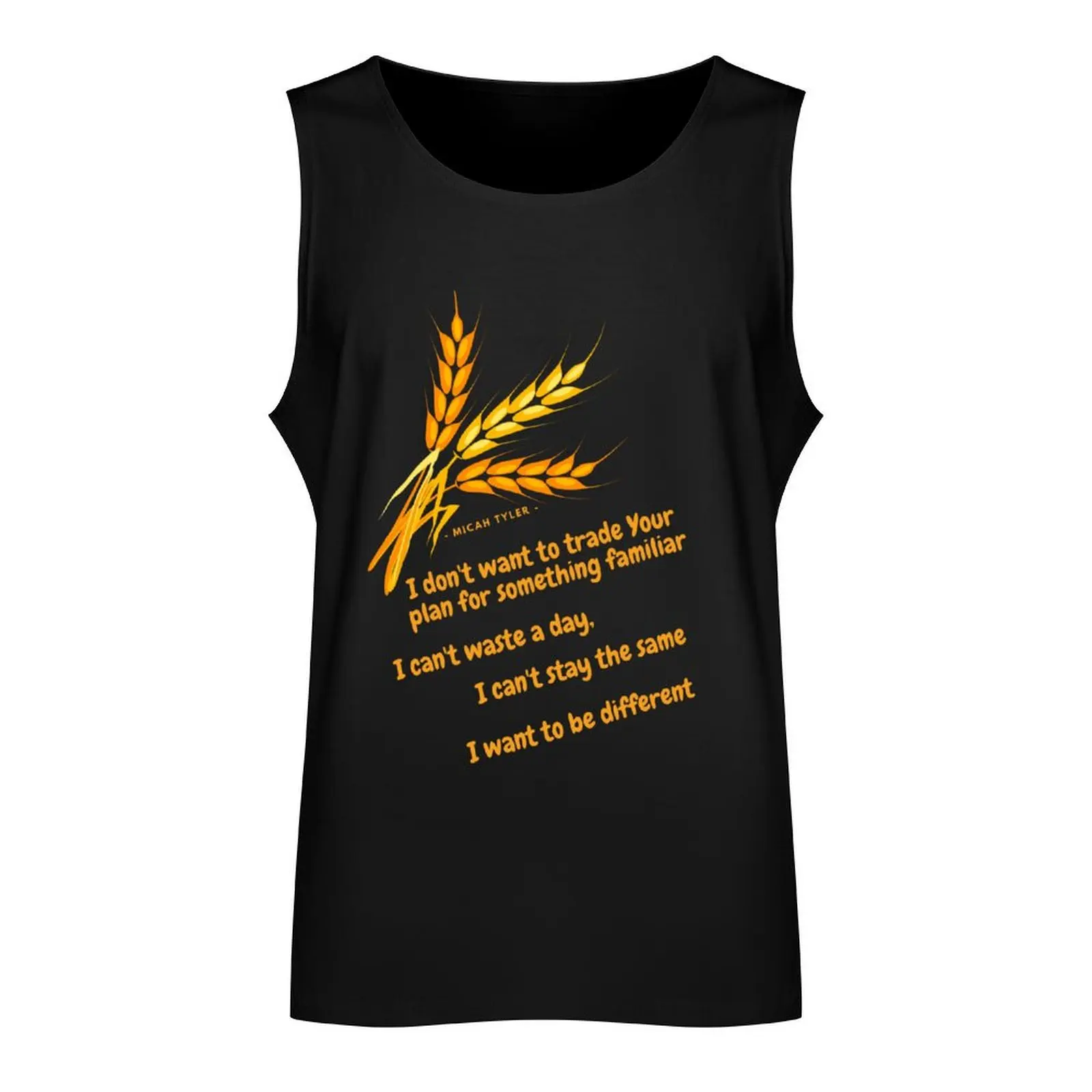 Micah Tyler - Different Tank Top Men's sleeveless gym shirts Top Men's gym articles