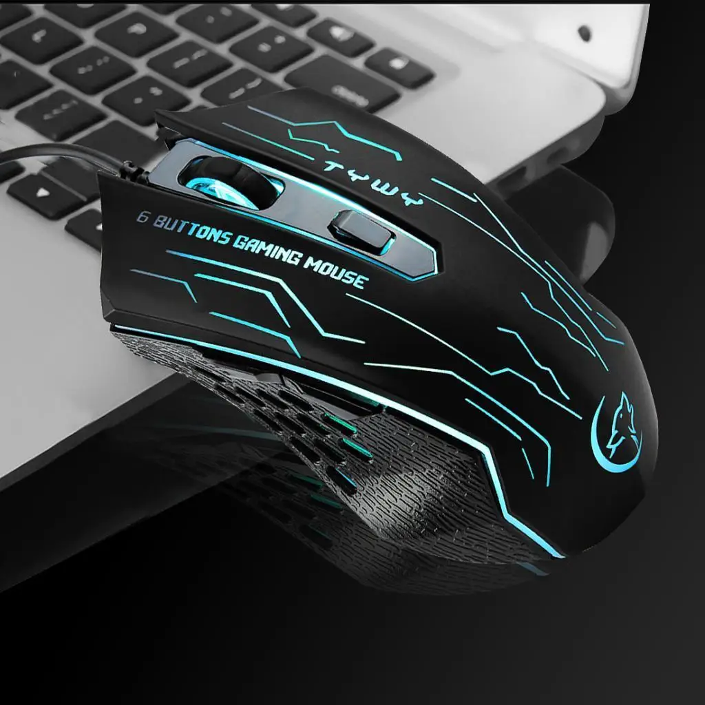 4 LED Illuminated Mouse Gaming Mouse Mouse PC Gamer Mouse, 3200 DPI,