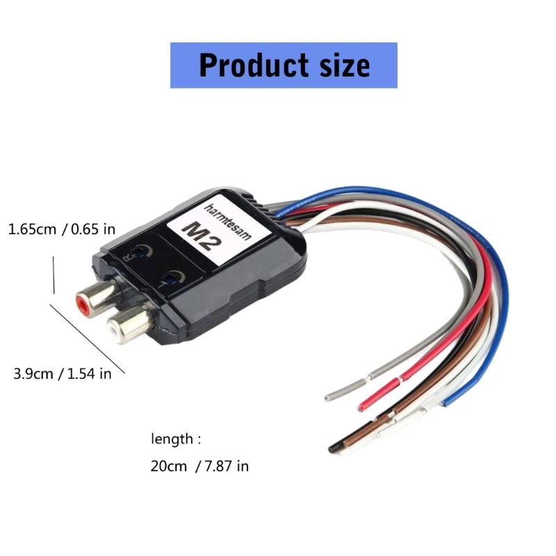 

A2BF 2 Channel Auto Sound Converter High to Low Level Adapter for Amplifier Systems