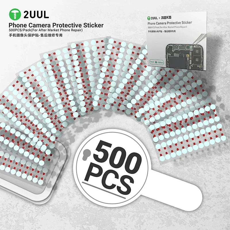 2UUL DA30 DA31 Phone Camera Protective Sticker No Sticky  Dustproof Special Protective Sticker Rear for Camera Repair Tools