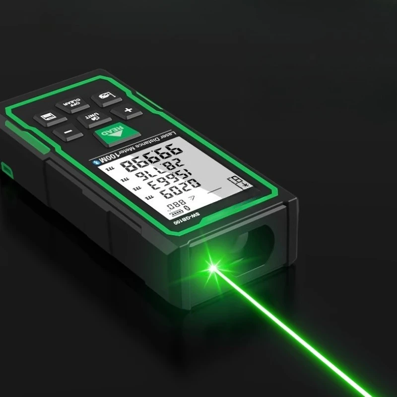Laser rangefinder Green light handheld rangefinder High precision measuring house Electronic ruler Indoor and outdoor