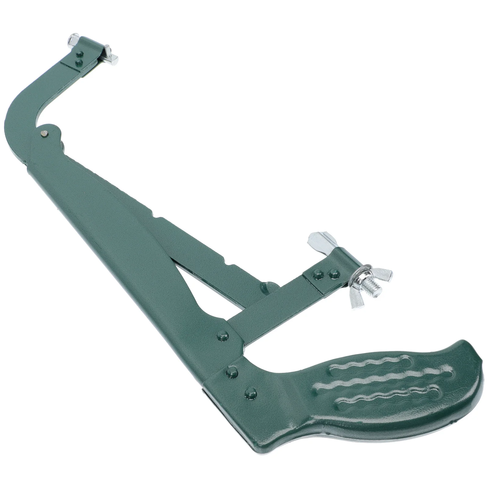 1개 핸드 프레임 휴대용 철제 활형 조절 가능한 텐션 논슬립 핸들 목재 플라스틱 대나무 절단에 이상적