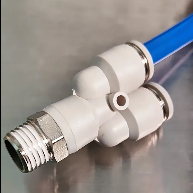 1Pcs Y-Type Male Thread Quick-Connect Coupling Pneumatic Quick-Connect Coupling PX Air Hose Cylinder Solenoid Valve Connector A