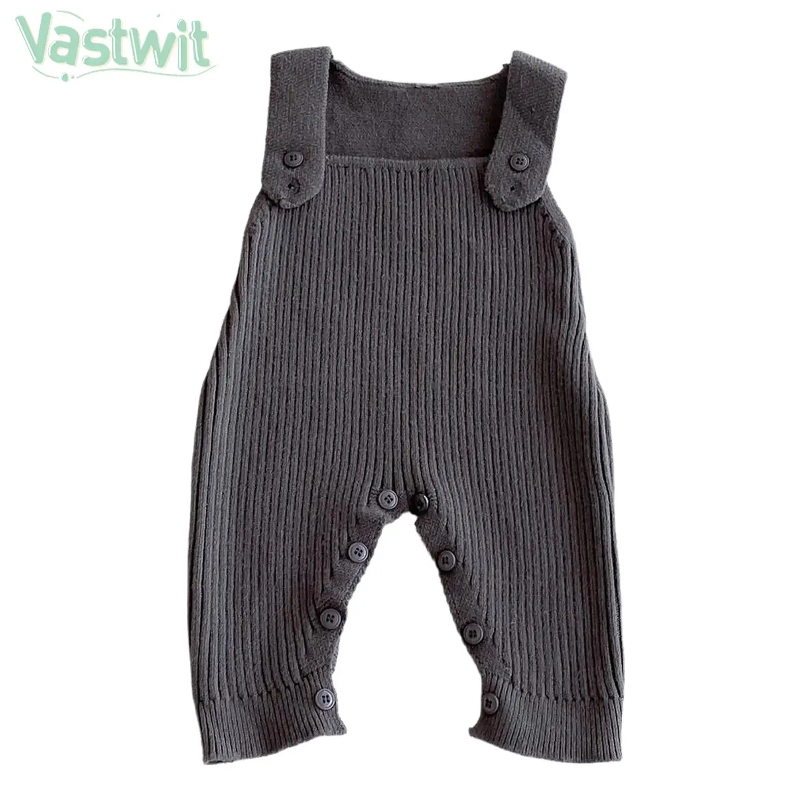 

Вязаные комбинезоны для малышей, свитер, комбинезоны, осень-зима, однотонный комбинезон без рукавов для повседневной фотографии на рождественскую вечеринку