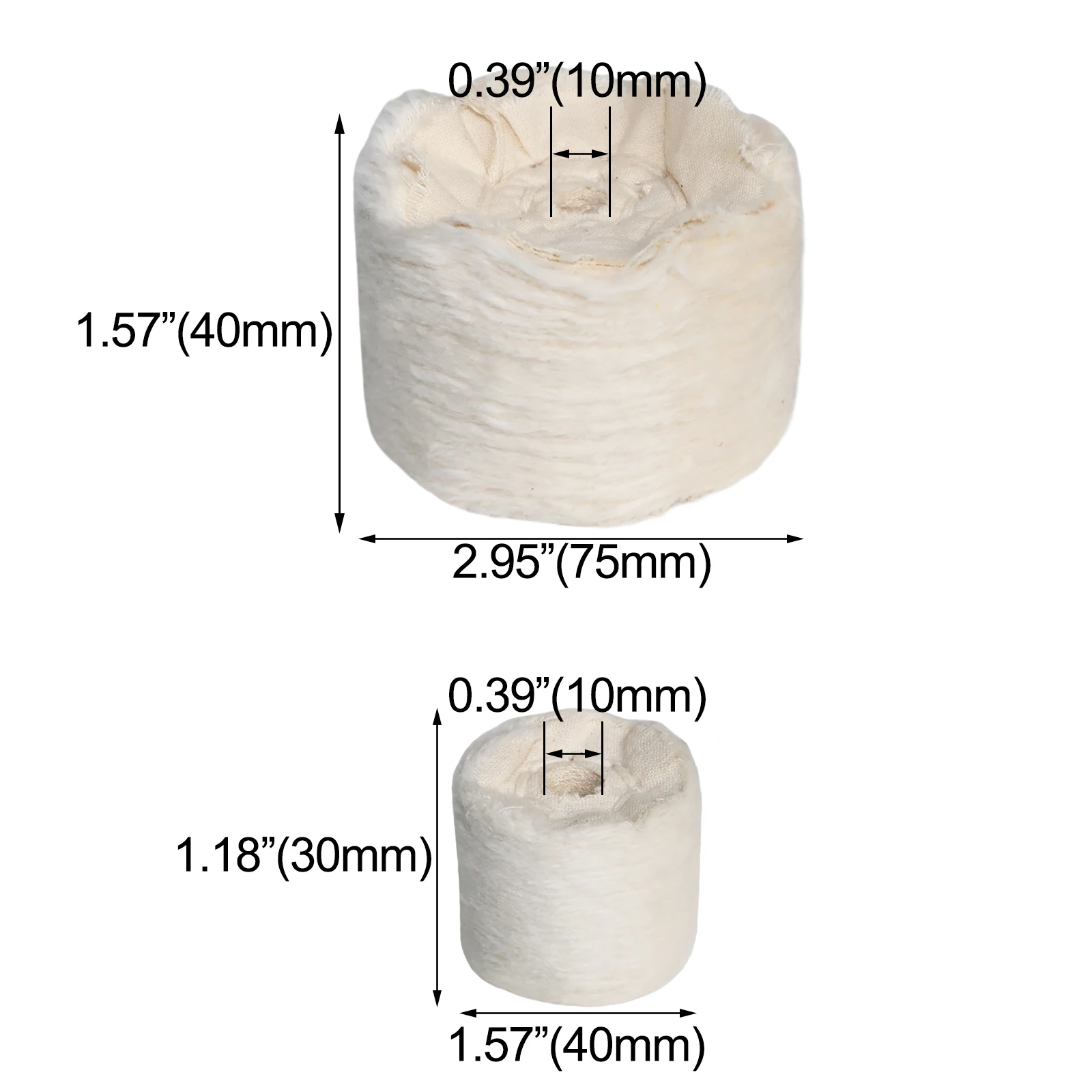 1pc Cotton Lint Cloth Buffing Flannelette Wheel Polishing Wheel