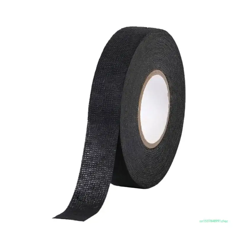 Automotive Heat Resistant Fabric Wire Harness Tape Black Cloth Electrical High Temp Tape Insulating Fabric Cloth Tape