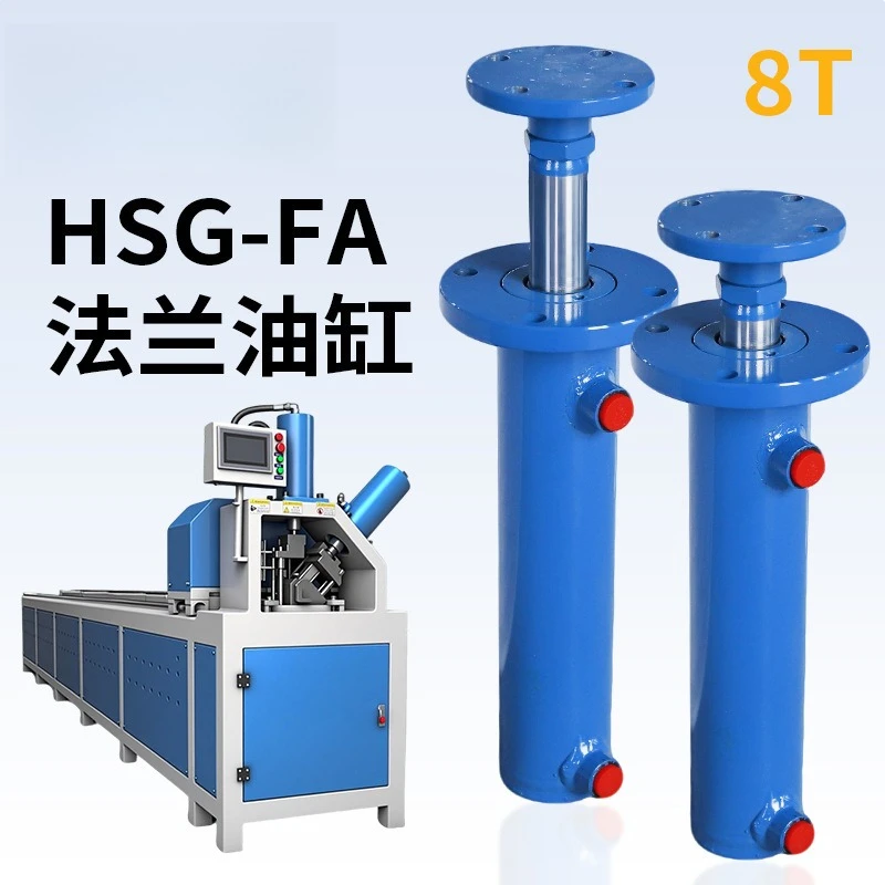 YIDA 8Ton Top Flange Mount Hydraulic Cylinder 80mm Bore Oil Cylinder For Crane Lifting Equipment Heavy Duty