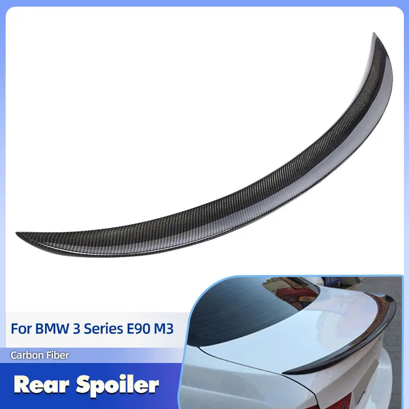 

Car Rear Trunk Spoiler Wings Full Carbon Fiber for BMW 3 Series E90 M3 Sedan 2005-2012 330i Rear Spoiler Boot Wing Lip Body Kit