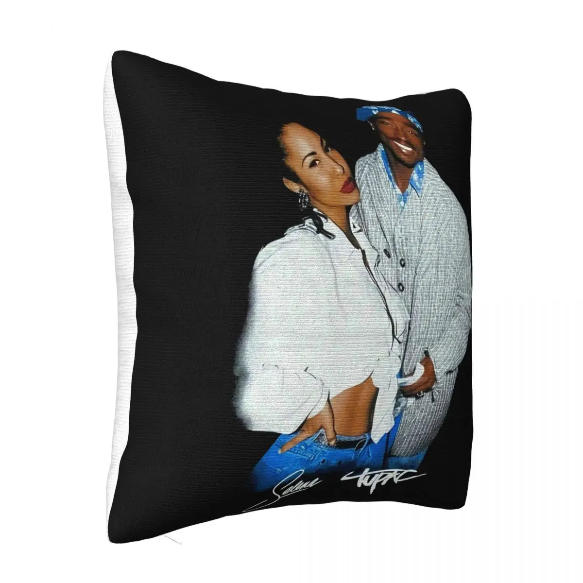 Selena Quintanilla And Tupac Black S 5Xl 2Pac Hip Hop Rap Pop Fashion Child Great Quality Promotion Pillow Case