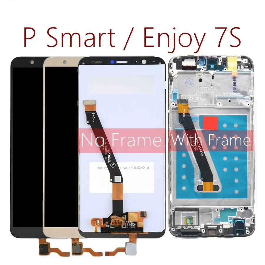 LCD Display Touch Screen Digitizer Assembly for Huawei P Smart LCD with Frame FIG LX1 L21 L22 Screen Replacement