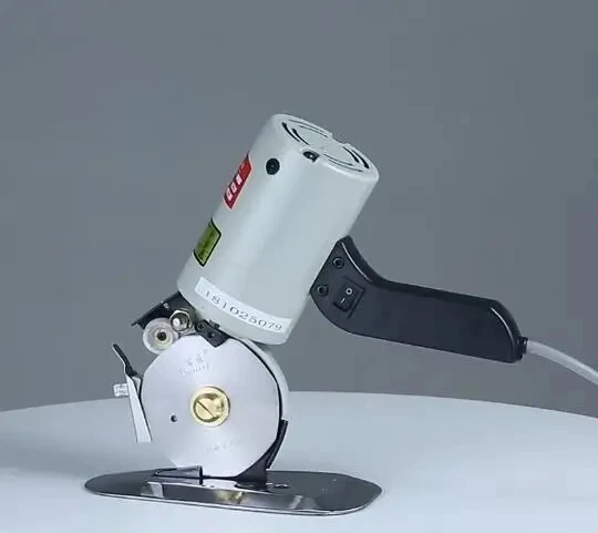 Electric Round Knife Cutter for Leather Cloth Paper Fabric DIY Craft Cutting Tool Handheld Rotary Scissors for BJ-90