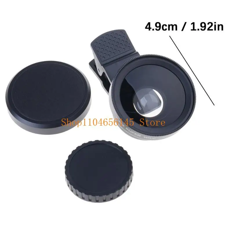 مجموعة عدسات ماكرو مزدوجة بزاوية واسعة جدًا 5asd تكبير 0.45x عدسة ماكرو متعددة الوظائف بزاوية واسعة للهواتف المحمولة #6