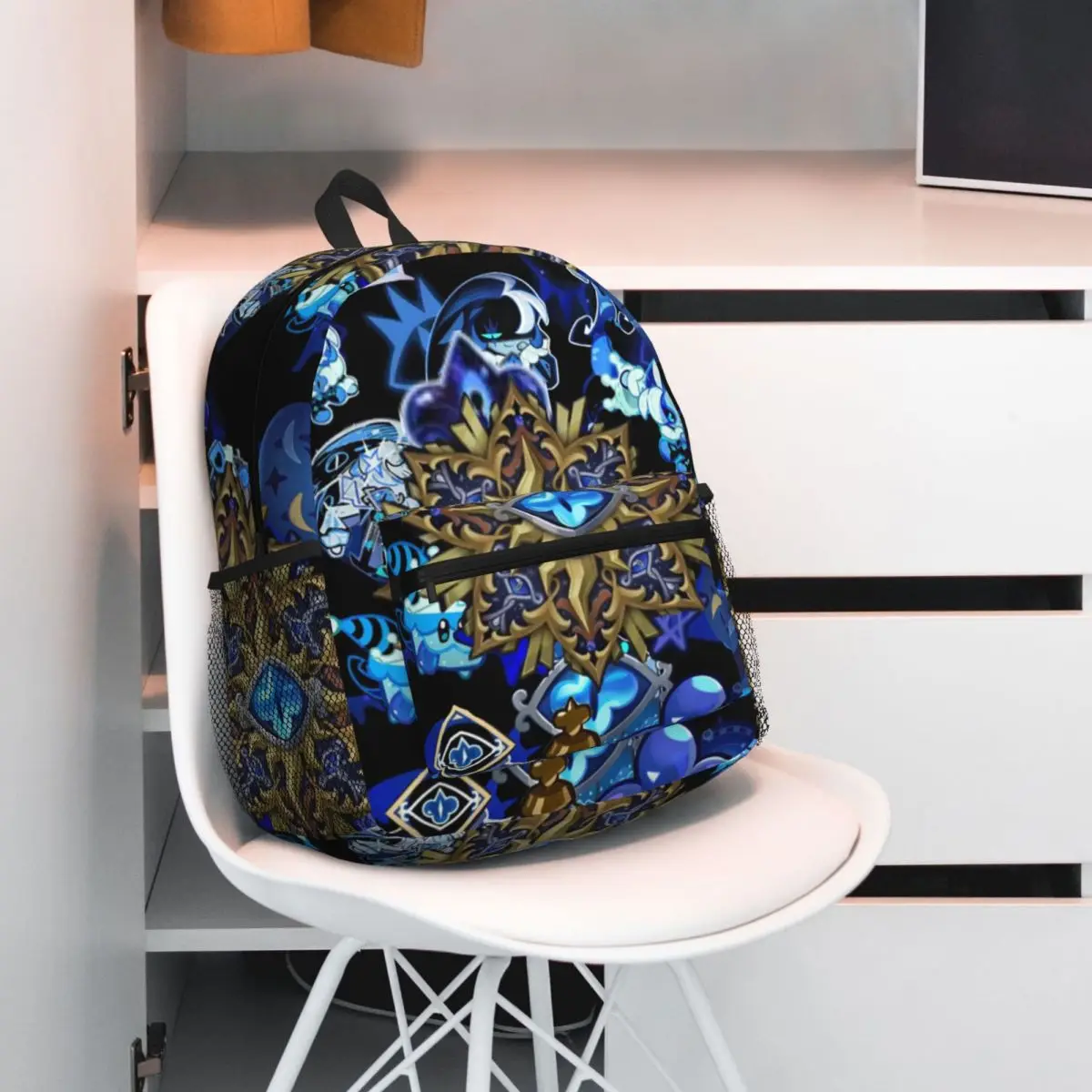 Shadow Milk Cookie Run Kingdom Cute Cartoon Anime Backpack Daypack Large Capacity Kids BookBag School Bag Shoulder Bags