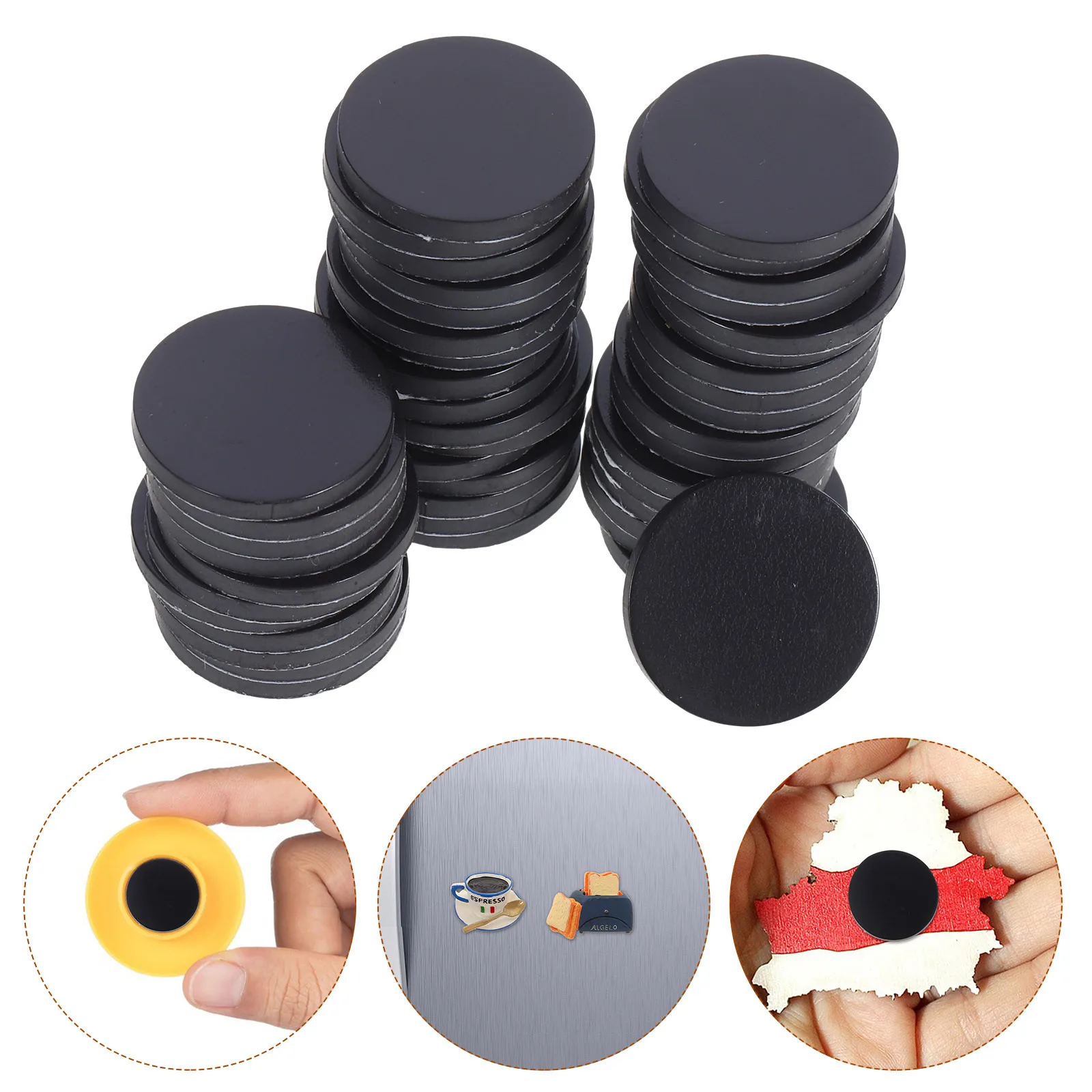 

45pcs Round Magnets 0 71 Inch Disc Small Size Adhesive Backing for Crafts Fridge Whiteboard DIY Projects Circle