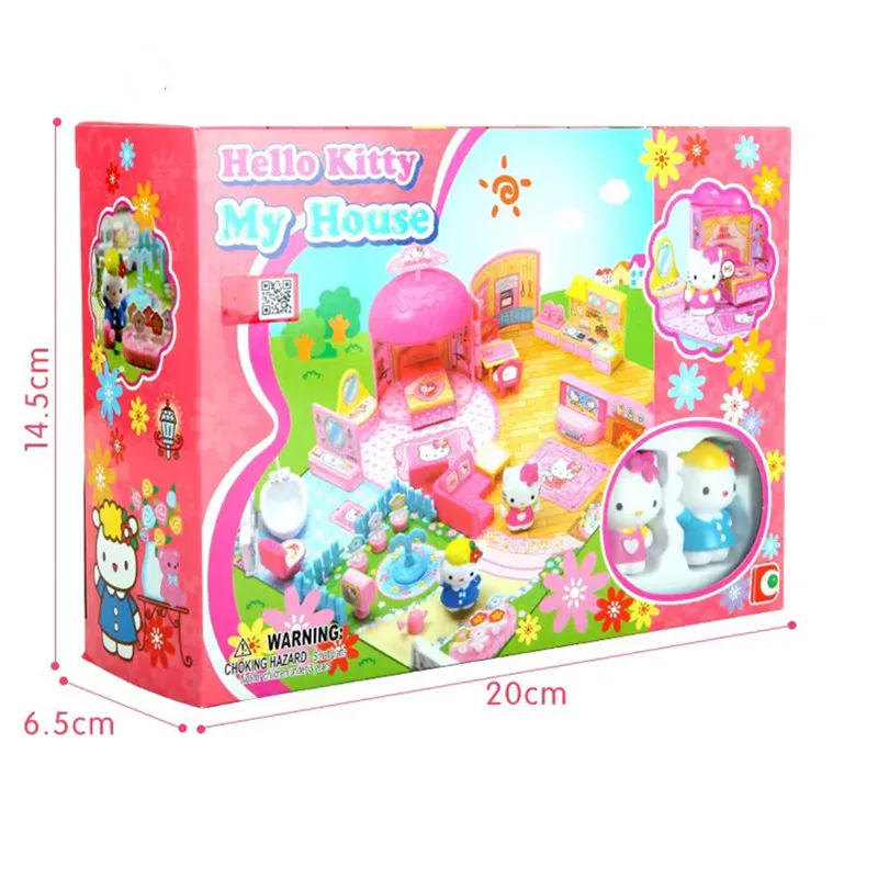 HELLO KITTY Street Corner Story My Home 50021 Mini habitación muebles para el hogar juguetes para niños