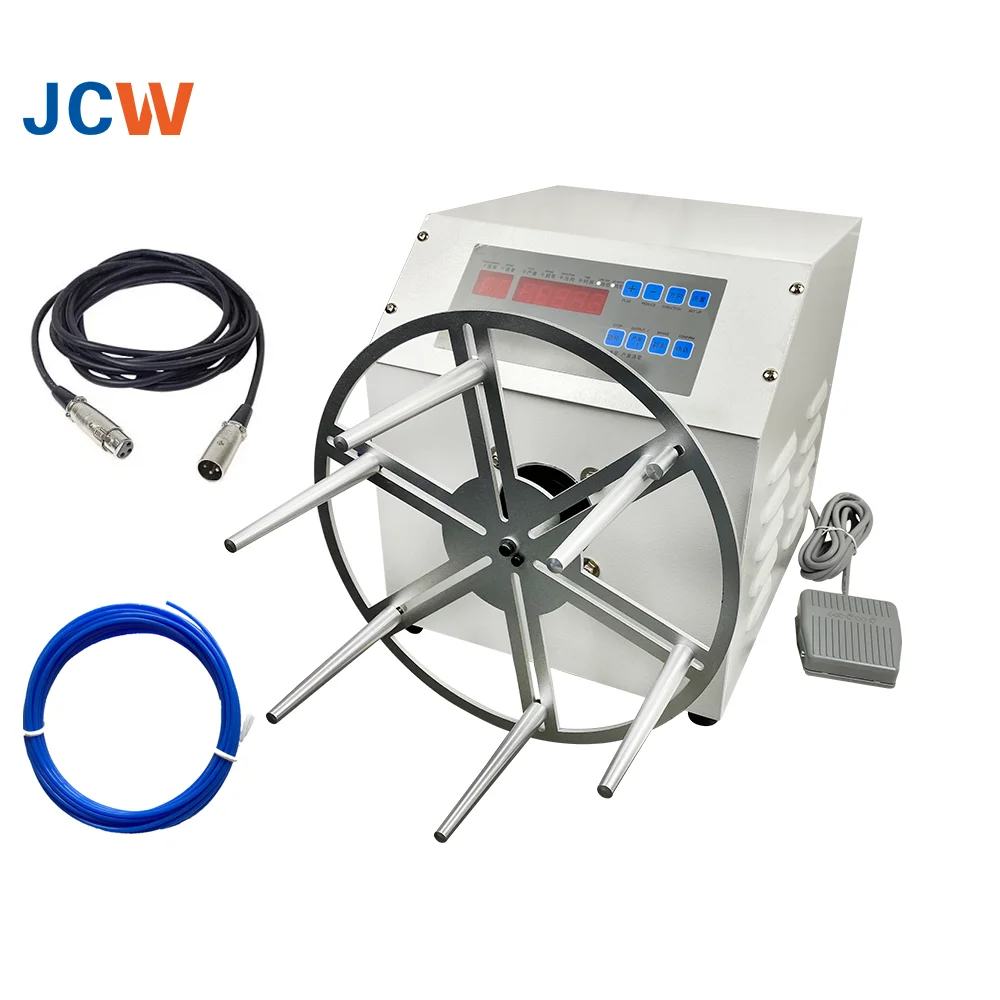 JCW-WB01W Series Good Price Digital Wire Cable Winding Machine Large Resistance Cable Coil Wind Equipment