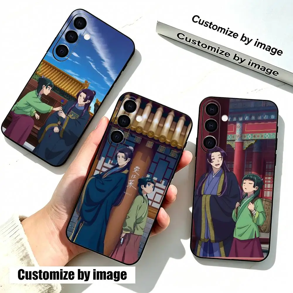Maomao And Jinshi Apothecary Diaries  Phone Case Black Silicone Soft For Samsung Galaxy A73,A72,A71,A70,A53,A52,A51