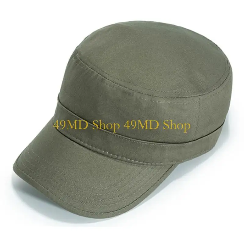 49MD Trendy Militaries Styles Hat Academies Uniform Hat Handmade Mountaineering Hat