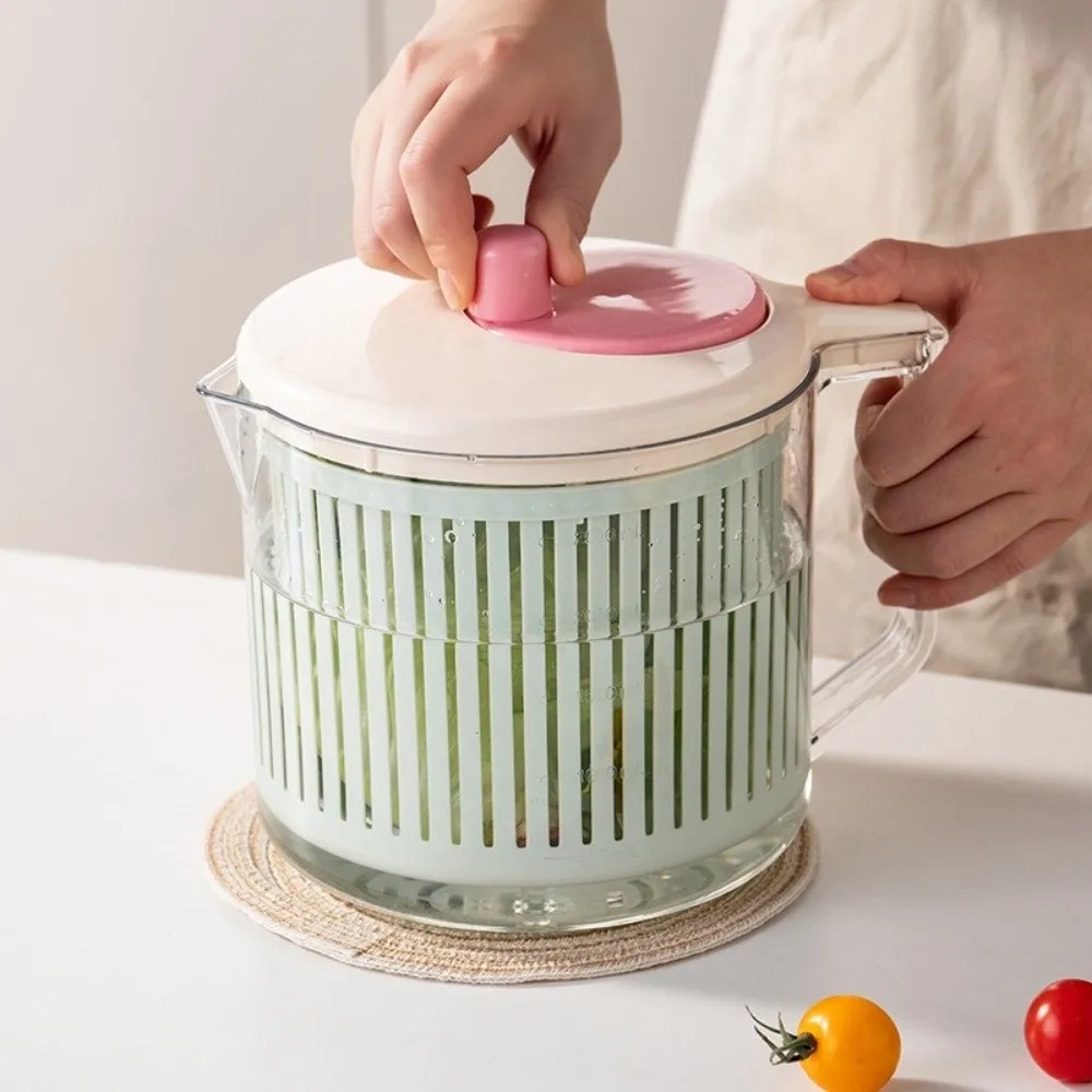 Vegetable Dehydrator Food-Grade Home Salad Spinner Dehydration Wonder Kitchen Drainage Manual Centrifuge Multi-Use Fresh-keeping
