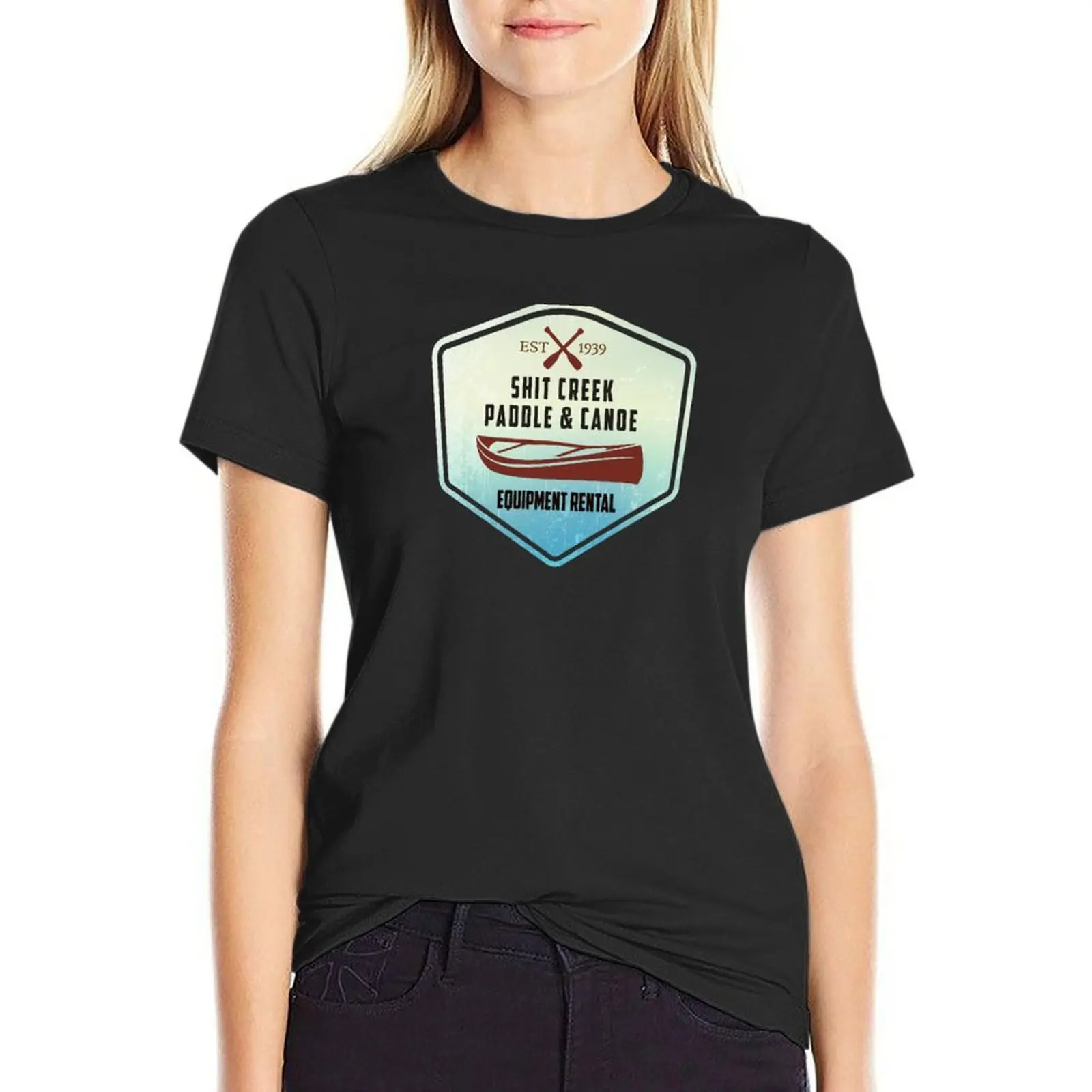 Paddle & Canoe Equipment Rental T-Shirt graphics vintage clothes Blouse graphic t-shirts for Women