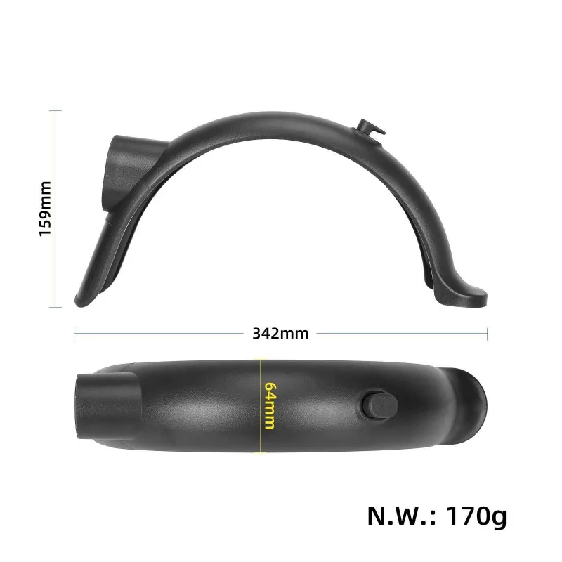 All-in-One Rear Assembly Kit for Mi 4 Pro, Includes Fender, Aluminum Bracket Brake Tail Light Hook & Tools, Complete Upgrade Set