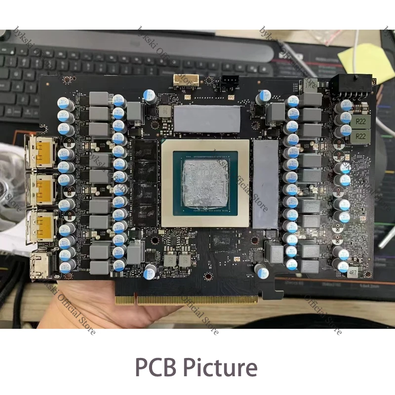 Imagem -03 - Bykski-nvidia Rtx4090h-x Gpu Block Use para Rtx 4090 Reference Edition Rtx4090 Aic Video Card Refrigeração a Água Radiador de Cobre