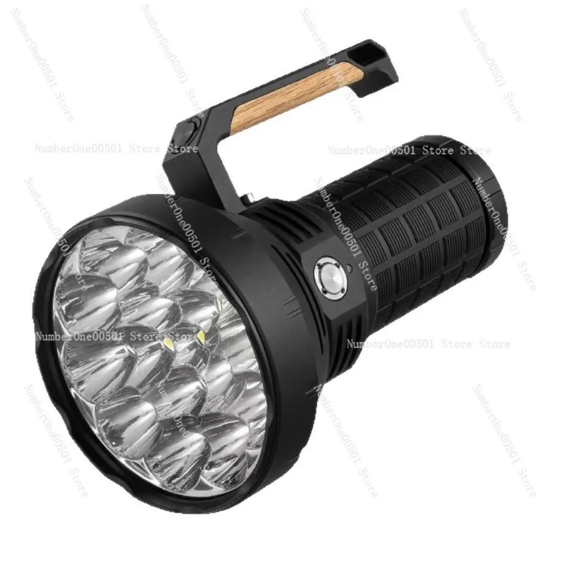 High-brightness portable light, high-power 16 wick fan, forced heat dissipation, skyrocketing gun patrol searchlight