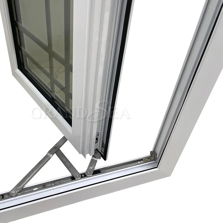 Aluminium cheap french casement storm windows open inside casement window push and pull swing windows