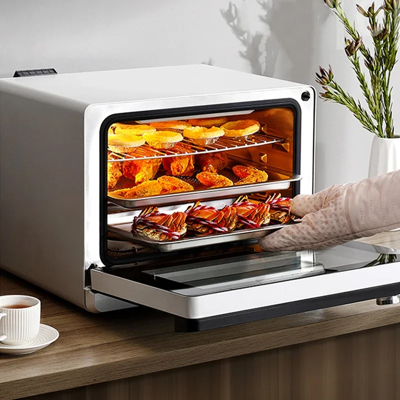 Forno a vapor elétrico com grelha, Kitchen Food Steamer, Mesa AIO, Multi-funcional, 26L