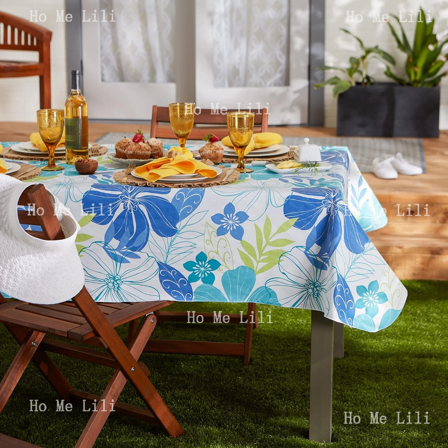 Summer Tabletop Floral Tablecloth Tropical Bahama