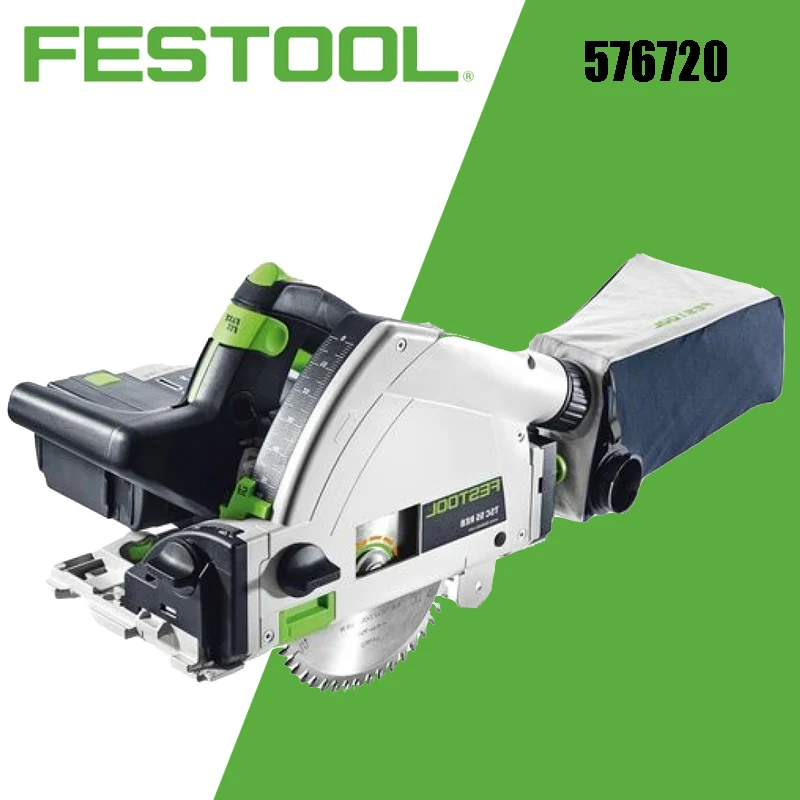 FESTOOL 576720 TSC 55 Brushless Cordless Durable Track Saw Accurate Fast Cutting With Kickback Stop TOOL ONLYF