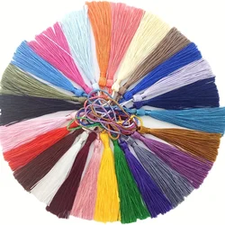 20Pcs 12.5cm/5Inch Silky Handmade Soft Tassels Floss Bookmark Tassels with Cord Loop for Jewelry Making, DIY Projects, Bookmarks