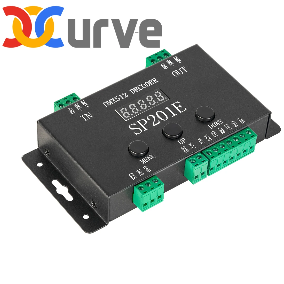 5CH PWM SP201E DMX512 SPI Pixels LED Light Strip LED Decoder Controller 5050 RGB RGBW SK9822 WS2812B WS2811 CCT FCOB DC5V-24V