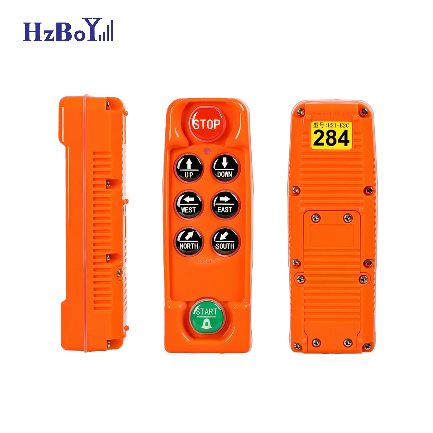 F21-E2C 868Mhz IP67 6 buttons Wireless Radio And Receiver Universal Industrial Crane Remote Control