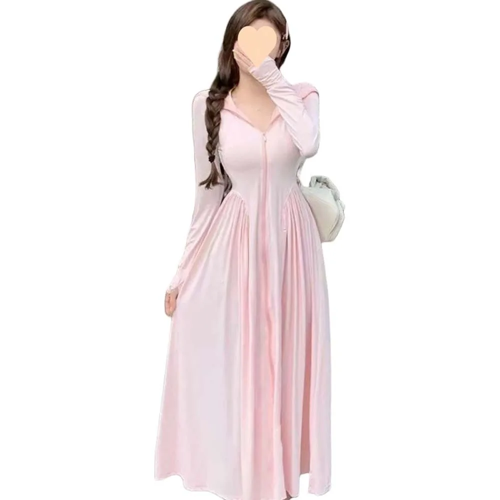 

Солнцезащитный крем из ледяного шелка, длинная толстовка с капюшоном, солнцезащитные накидки, длинная юбка, куртка с защитой от УФ-лучей, юбка для всего тела, солнцезащитный крем с защитой от УФ-лучей