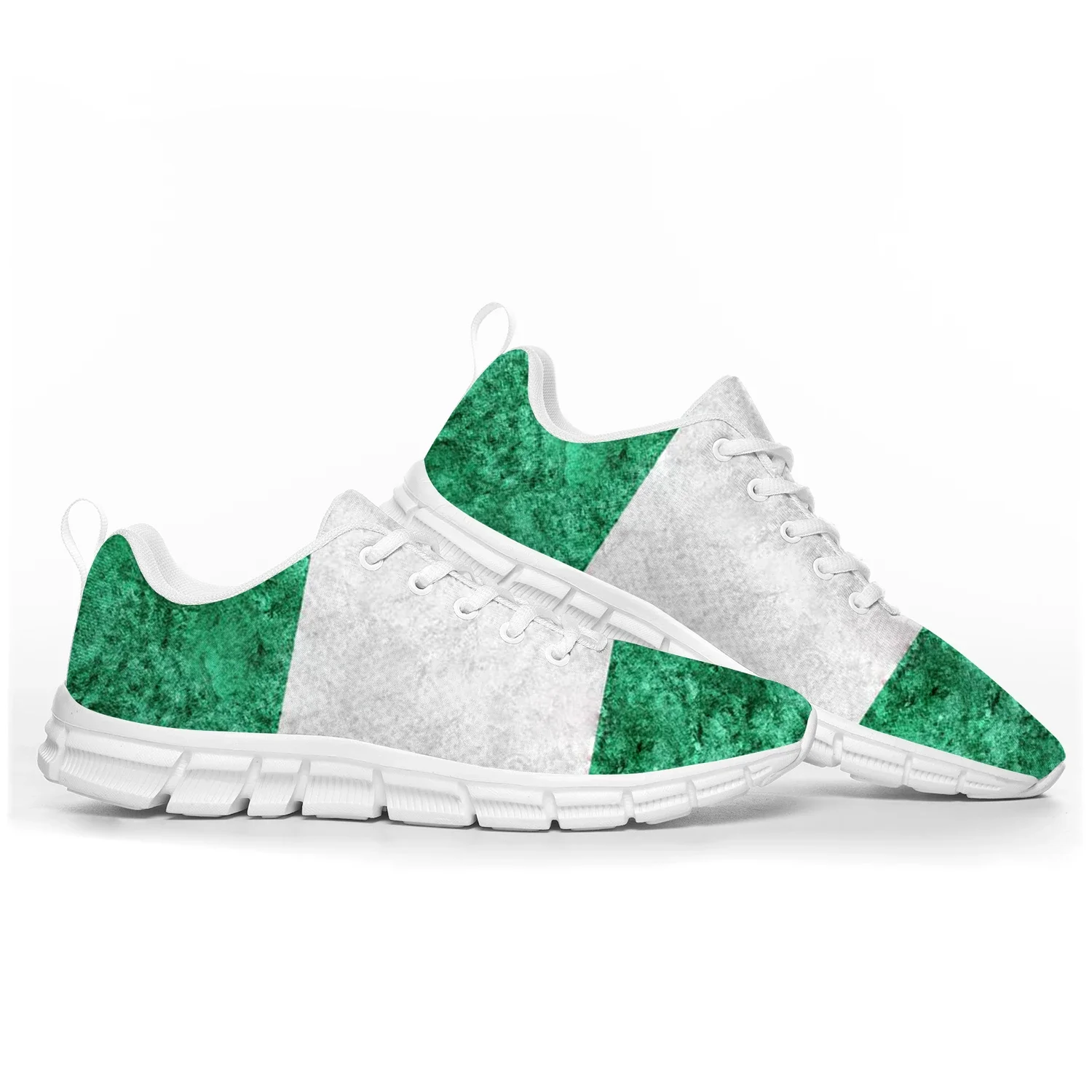 Nigerian Flag Sports Shoes, Homens e Mulheres, Adolescentes, Crianças Sneakers, Nigéria Moda, Casual, Personalizado, de alta qualidade, Casal