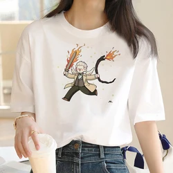 Good Omens t-shirts women funny Japanese top girl streetwear harajuku graphic clothing