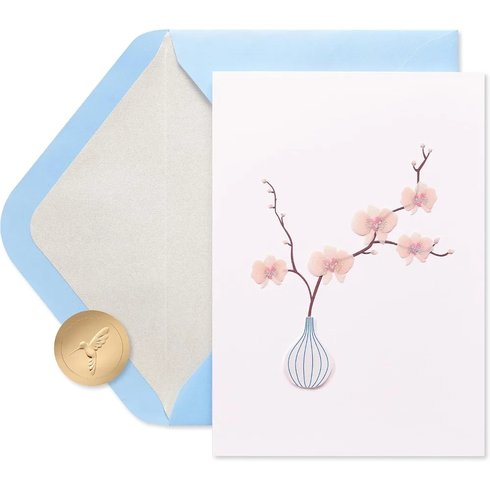 

Birthday Card for Her (Orchid in Vase)