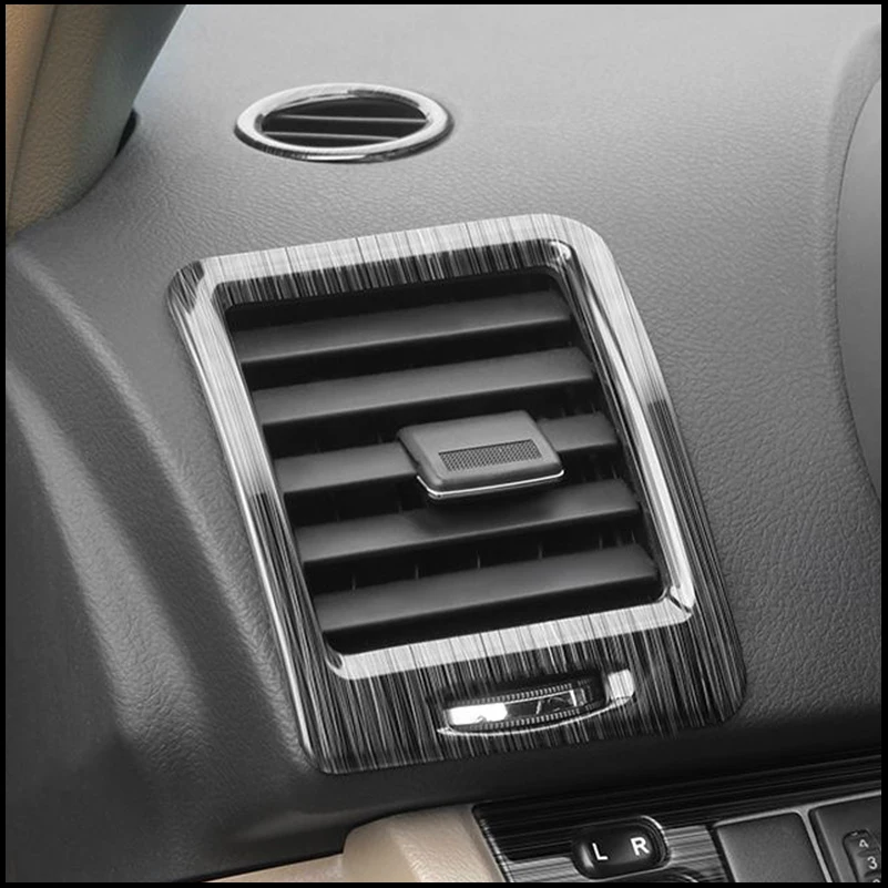 Car Styling For Toyota Highlander 2009-2013 Instrument Air Outlet Vent Panel Cover Trim Decorative Frame Auto Accessories