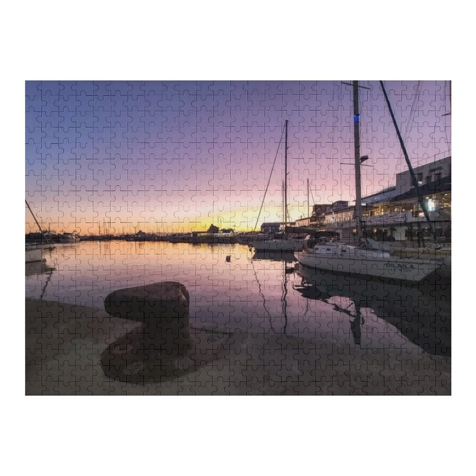 

Sunset at the old port - Limassol Cyprus Jigsaw Puzzle Personalized Toys Personalize Puzzle