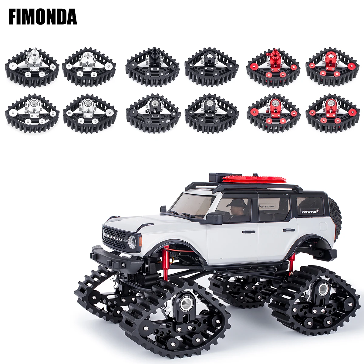 

Комплект внедорожных шин Snow Sand для SCX24 — 4 шт. колес с глубоким гусеничным узором, аксессуары для обновления гусеничного радиоуправляемого автомобиля в масштабе 1/24, резиновые шины