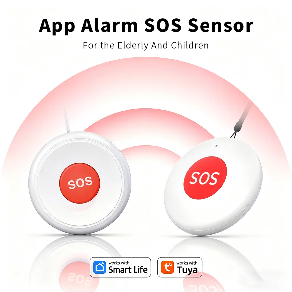 

Zigbee or WiFi Versions of Emergency Responders Home Security Intelligent SOS Alarm Security Protection Anti-theft Alarm Button