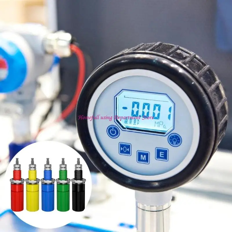 

Multiple Purpose 4mm Banana Socket Metal Terminals Connector Easy Installation 5pcs