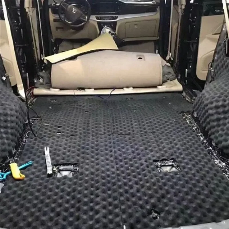 Sound Absorption Wave Cotton Automobile Self-adhesive Sound Insulation Cotton Whole Vehicle Lining Leaf Plate Door Denoise Tool image 3