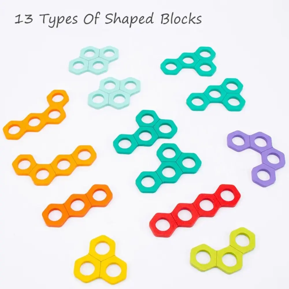 Wabenwaben-Puzzlespielzeug, Montessori, bunt, digitale Form, passende Spiele, pädagogisches pädagogisches Mathe-Spielzeug, Vorschule