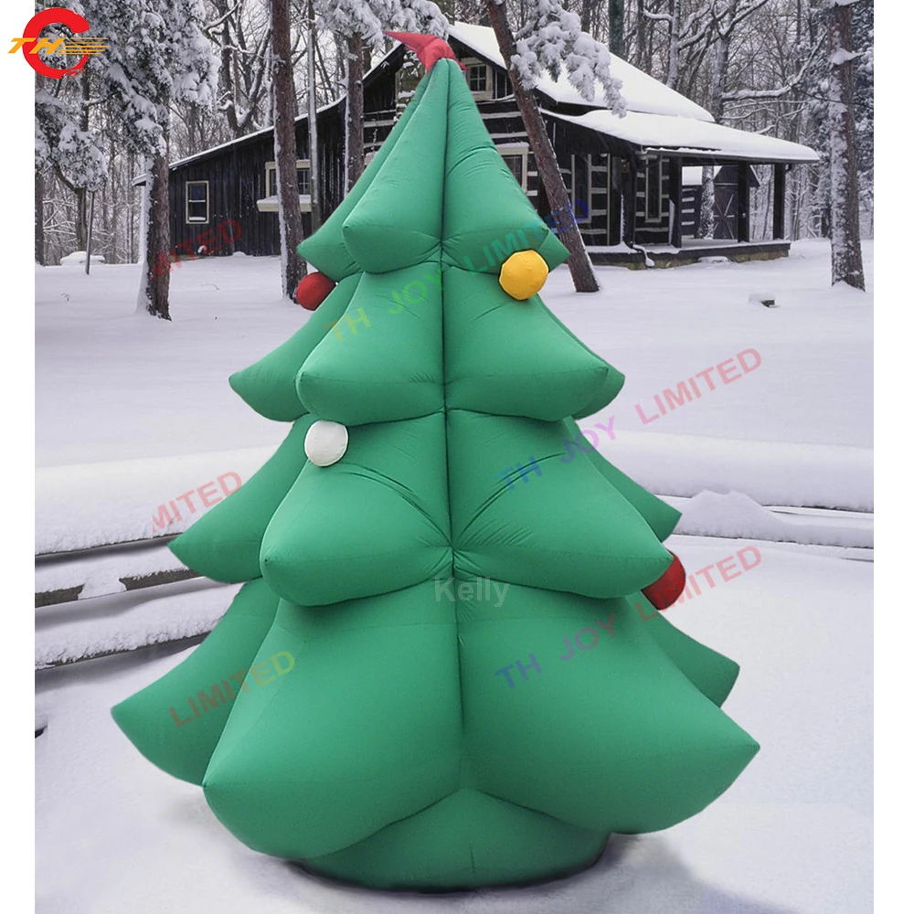 4m/6m/8m High Giant Inflatable Christmas Tree Balloon Outdoor Advertising Inflatable Tree Model Stage Decoration