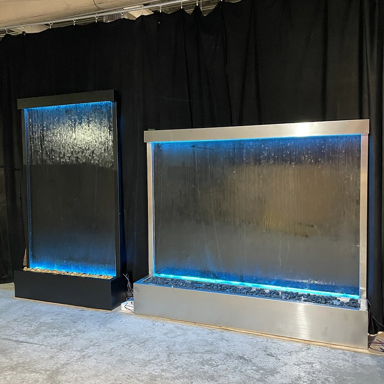 

gj-Custom Hot Selling Programmable Indoor Water Foam Waterfall Wall Surface Panels With Led Bubble Water Siding&